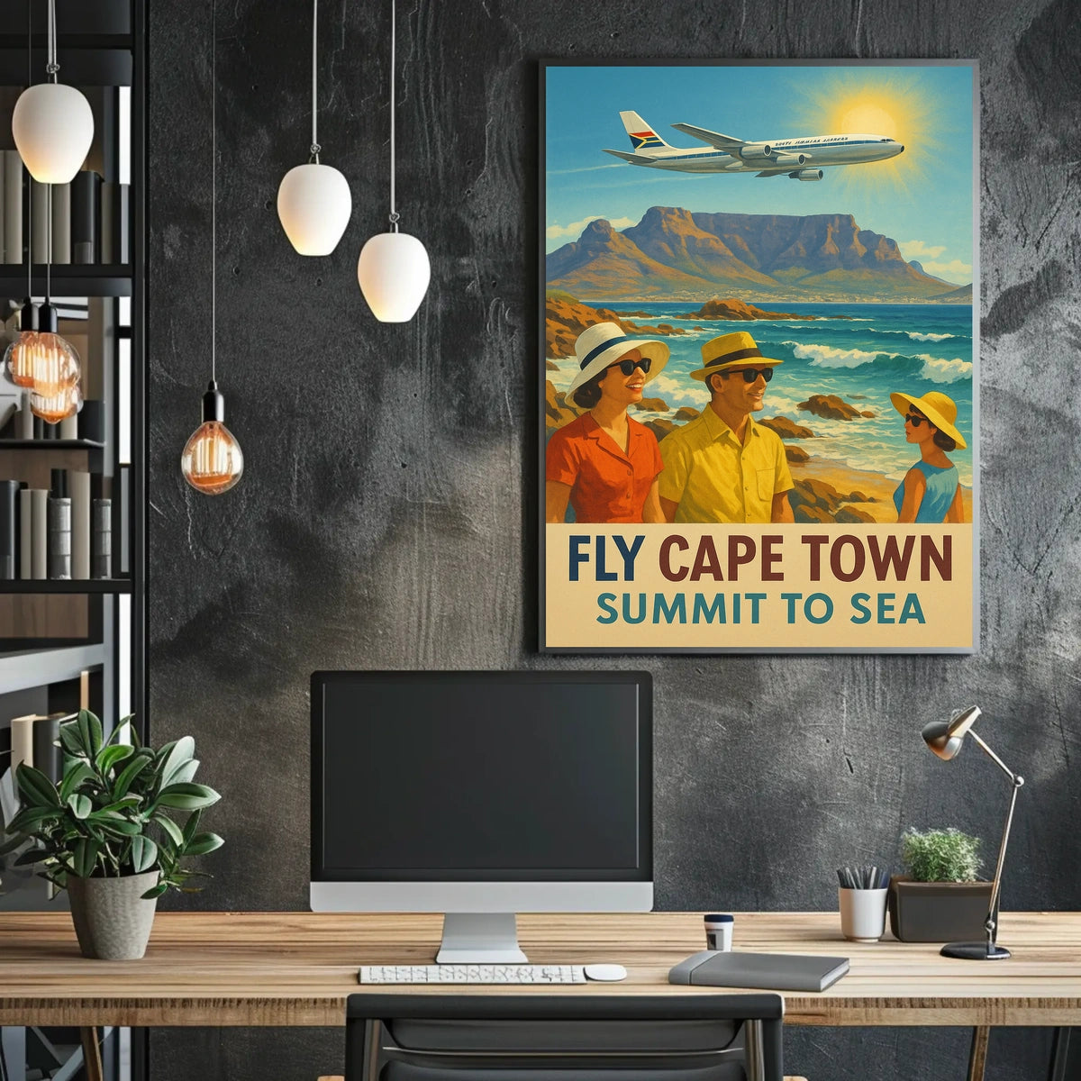 Fly Cape Town Summit To Sea Poster