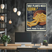 WWII Corn Supply Propaganda Poster