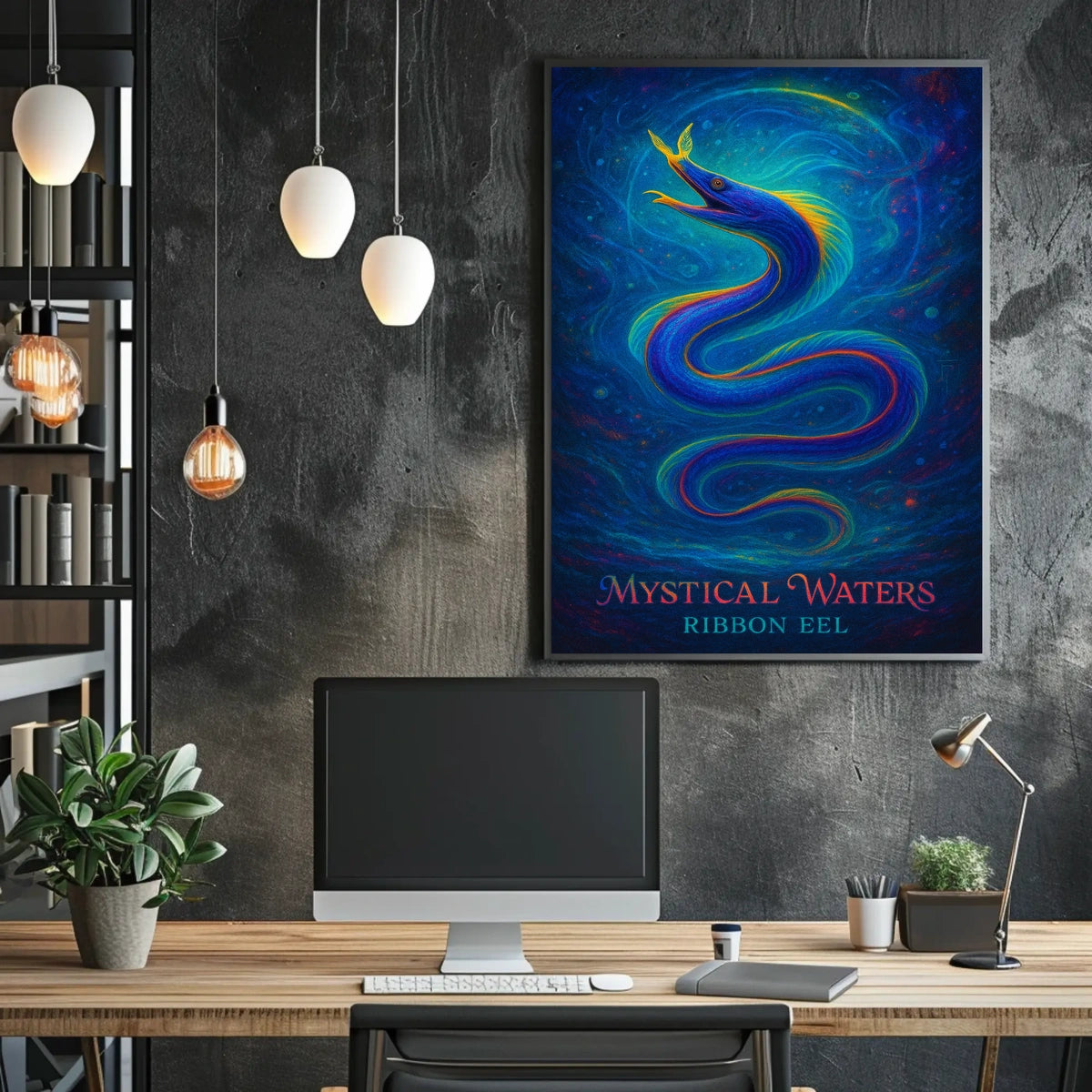 Mystical Waters Ribbon Eel Poster