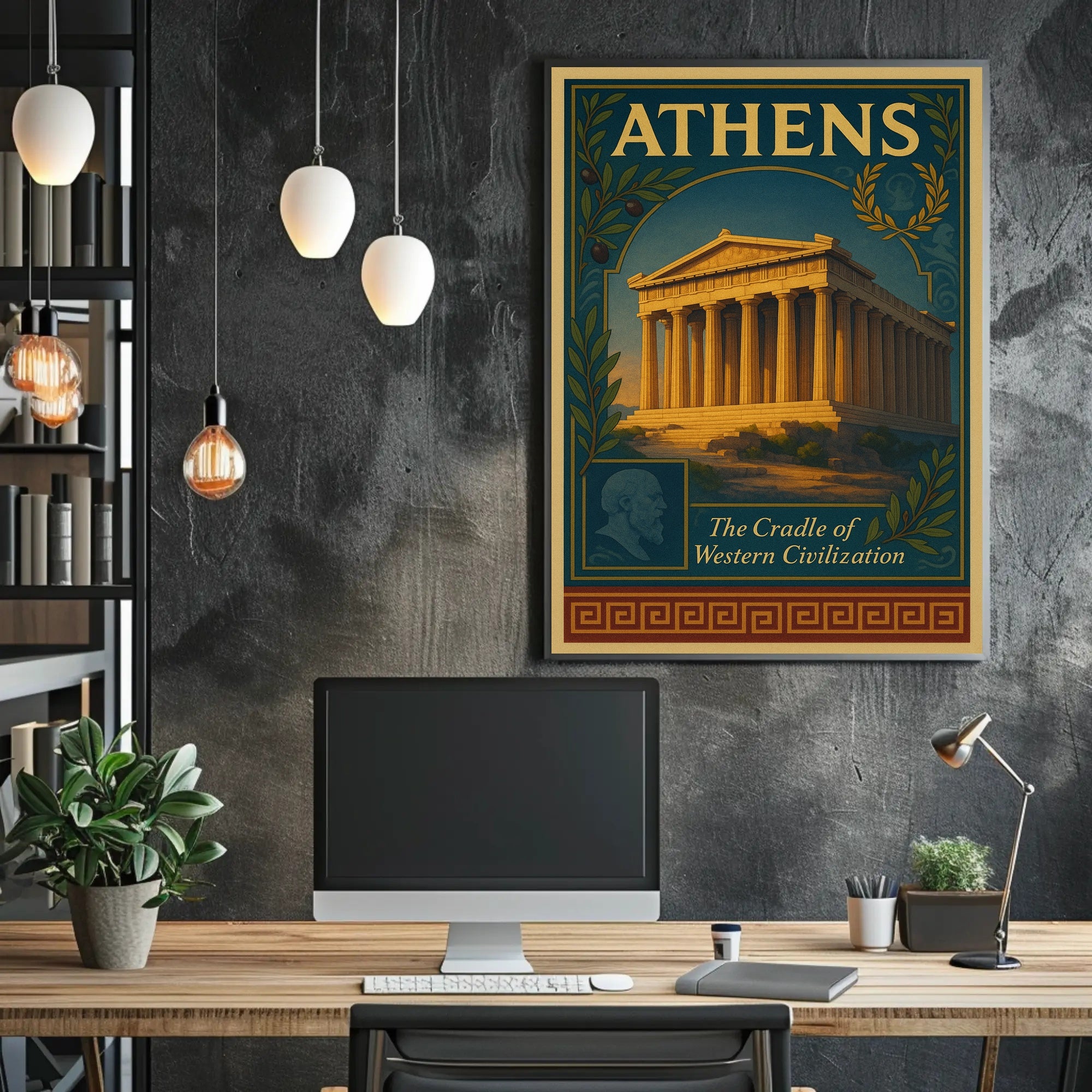 Athens The Cradle of Western Civilization Poster