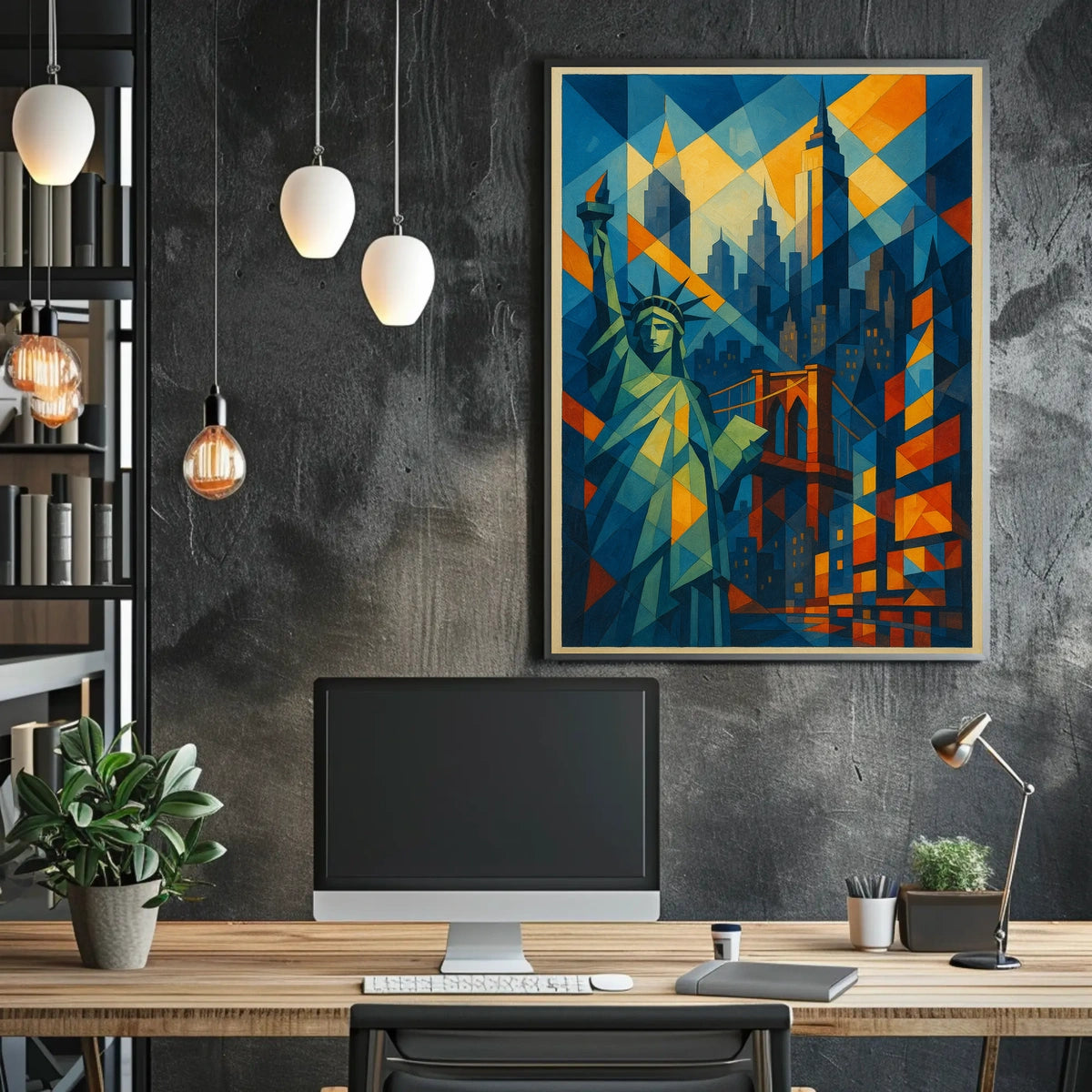 Geometric New York City Poster