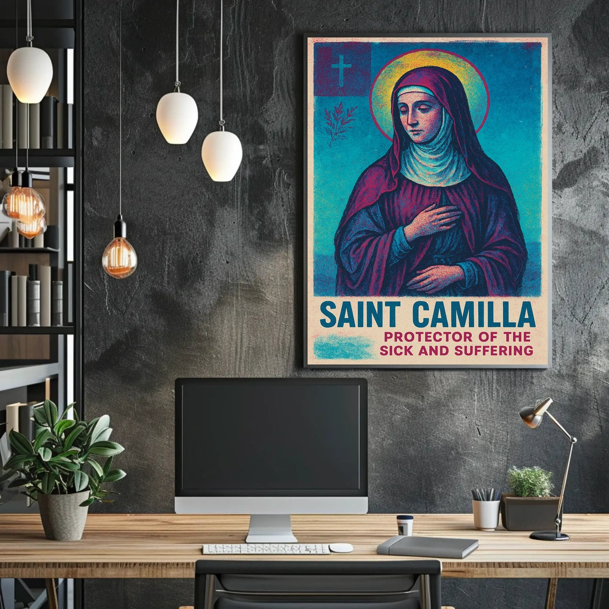 Saint Camilla Protector of the Sick and Suffering Poster