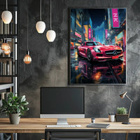 Urban Night Drive Poster PosterGoat