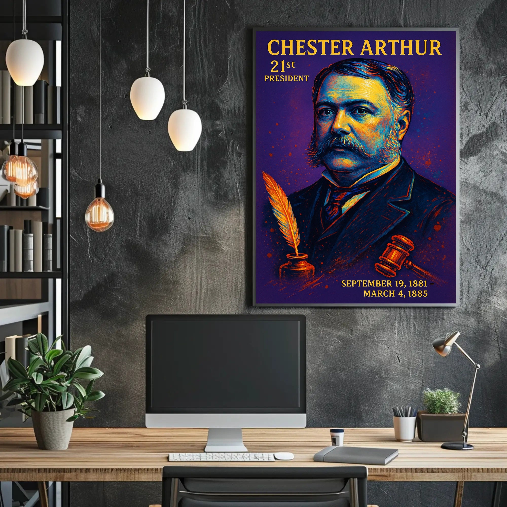 Chester Arthur 21St President Poster