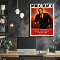Malcolm X Vision for the Future Poster PosterGoat