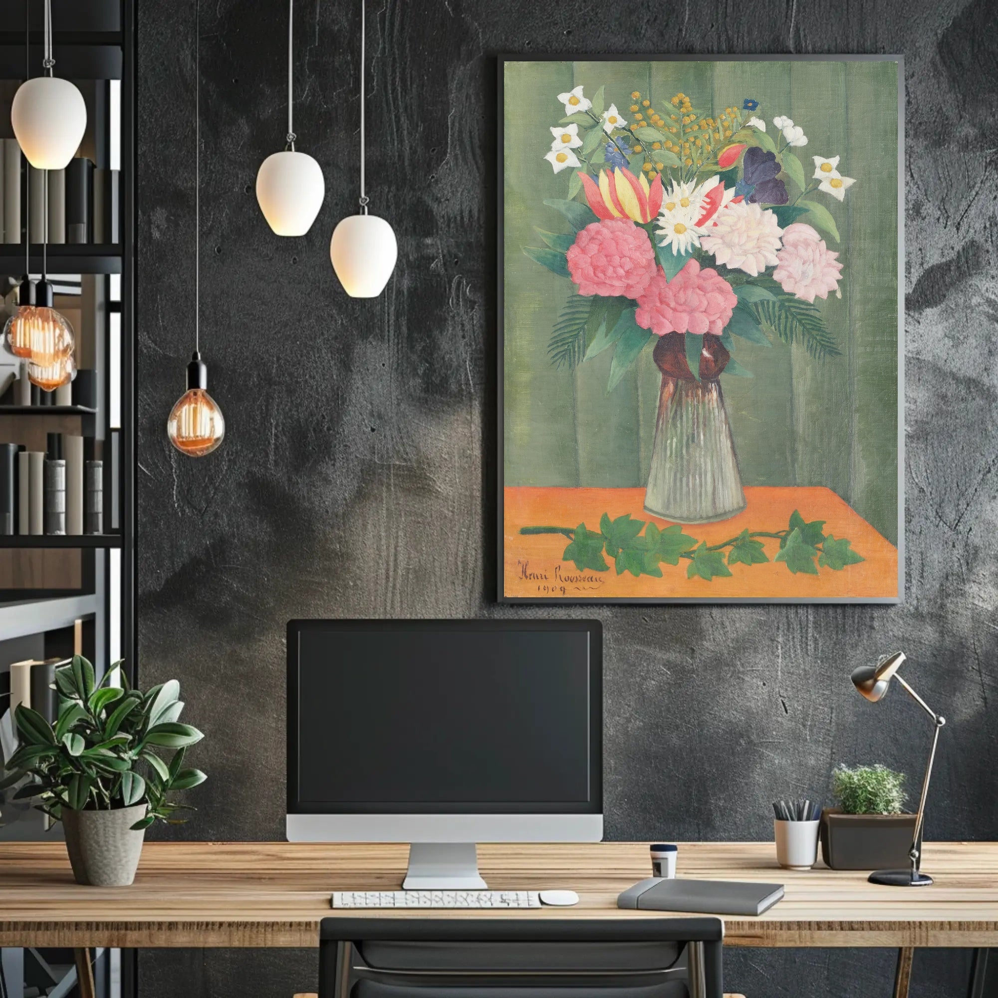 Henri Rousseau Floral Still Life Poster