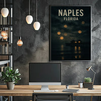 Naples, Florida Serene Nightscape Poster