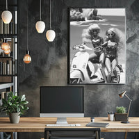 Stylish Summer Adventure Vintage Fashion Pop Culture Poster PosterGoat