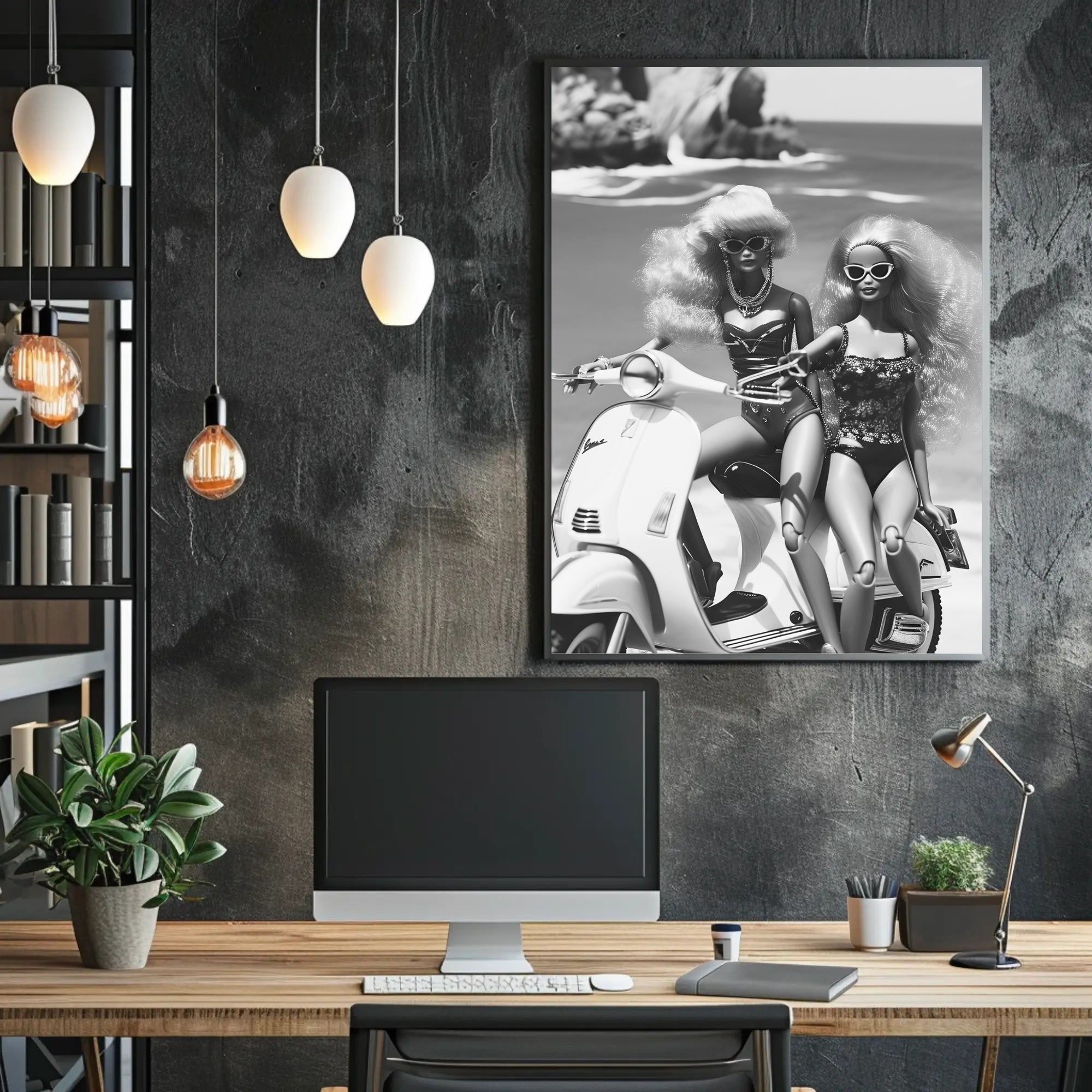 Stylish Summer Adventure Vintage Fashion Pop Culture Poster PosterGoat