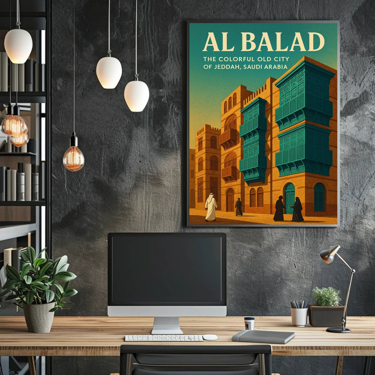 Al Balad The Colorful Old City Of Poster