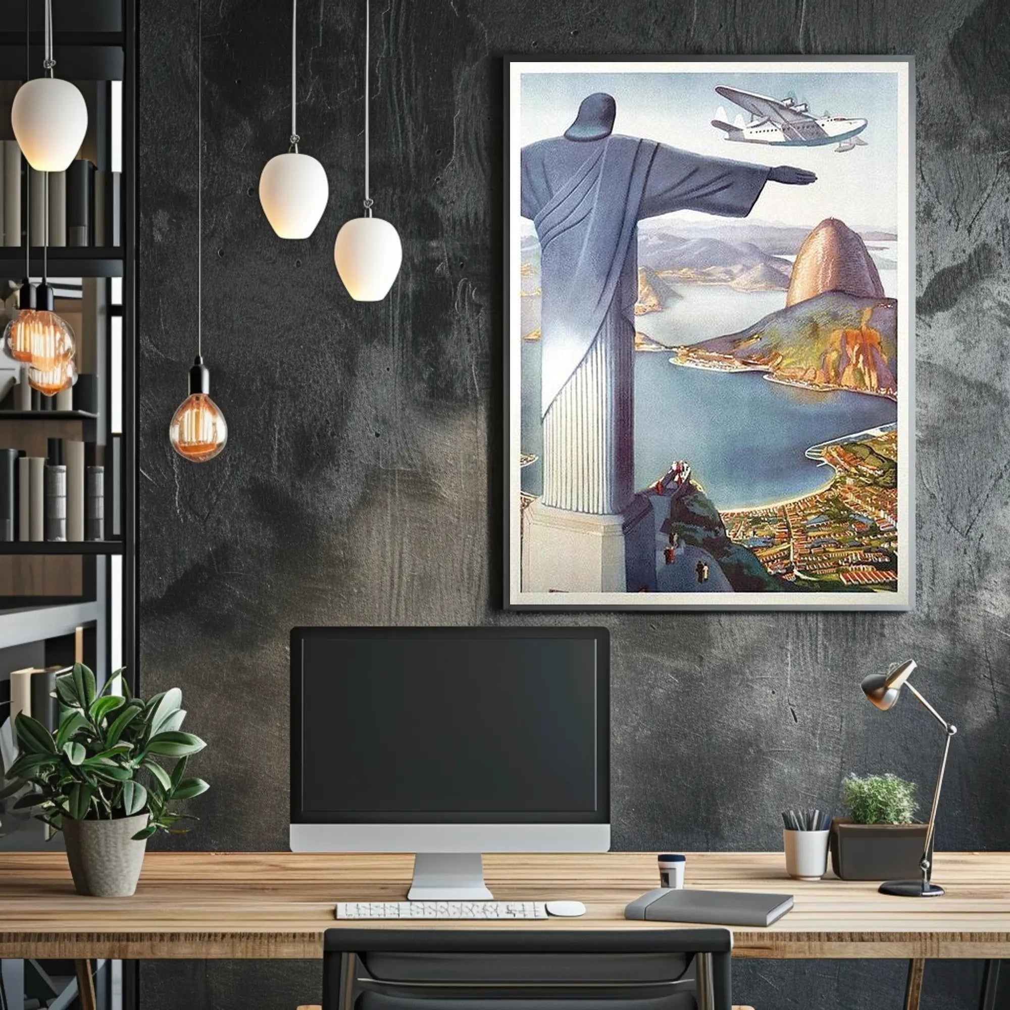 Soaring Over Rio Poster PosterGoat