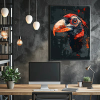 Hornbill Graffiti Art Poster: Vibrant and Dynamic