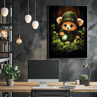 Adventure in the Enchanted Forest Poster for Kids Nursery