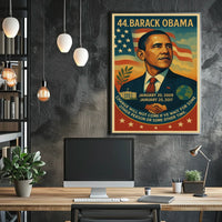 Stylized Art of U.S. President Poster