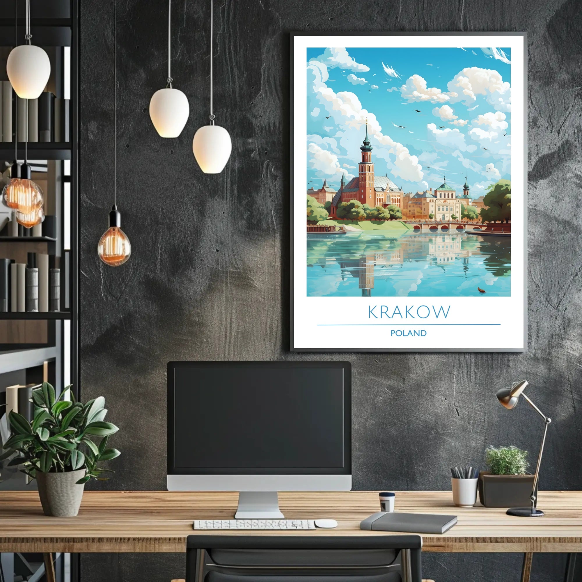 Scenic View of Krakow Poster