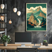 Tranquil Mountain Retreat Poster