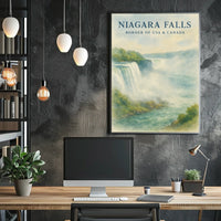 Niagara Falls Watercolor Dreamland National Park Poster