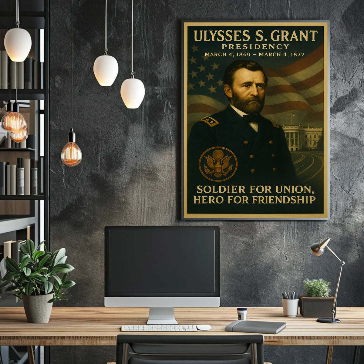 Ulysses S. Grant Presidential Historical Poster