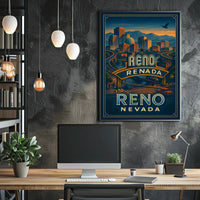 Reno Cityscape Poster