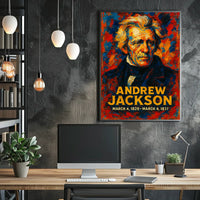 Andrew Jackson 7th President of the United States Glitch Hop Art Poster