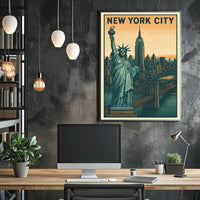 Iconic New York City Vintage Poster For Urban Decor Lovers