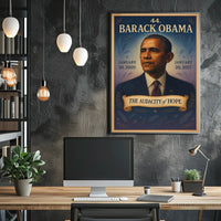 Barack Obama portrait art: Historical or Presidential Poster