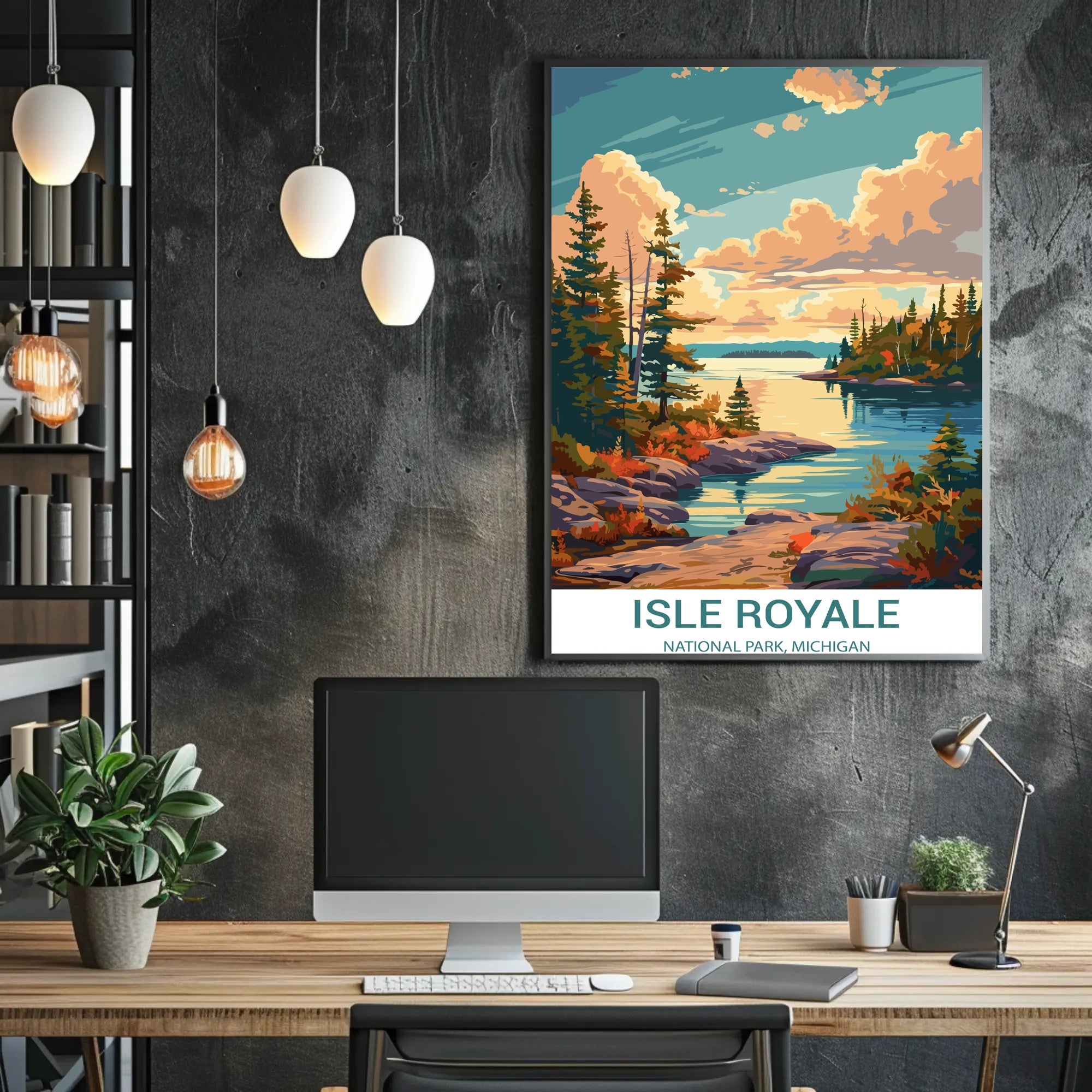 Isle Royale Tranquil Scene National Park Poster