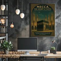 Mecca's Sacred Heartbeat: Cultural or Heritage Poster