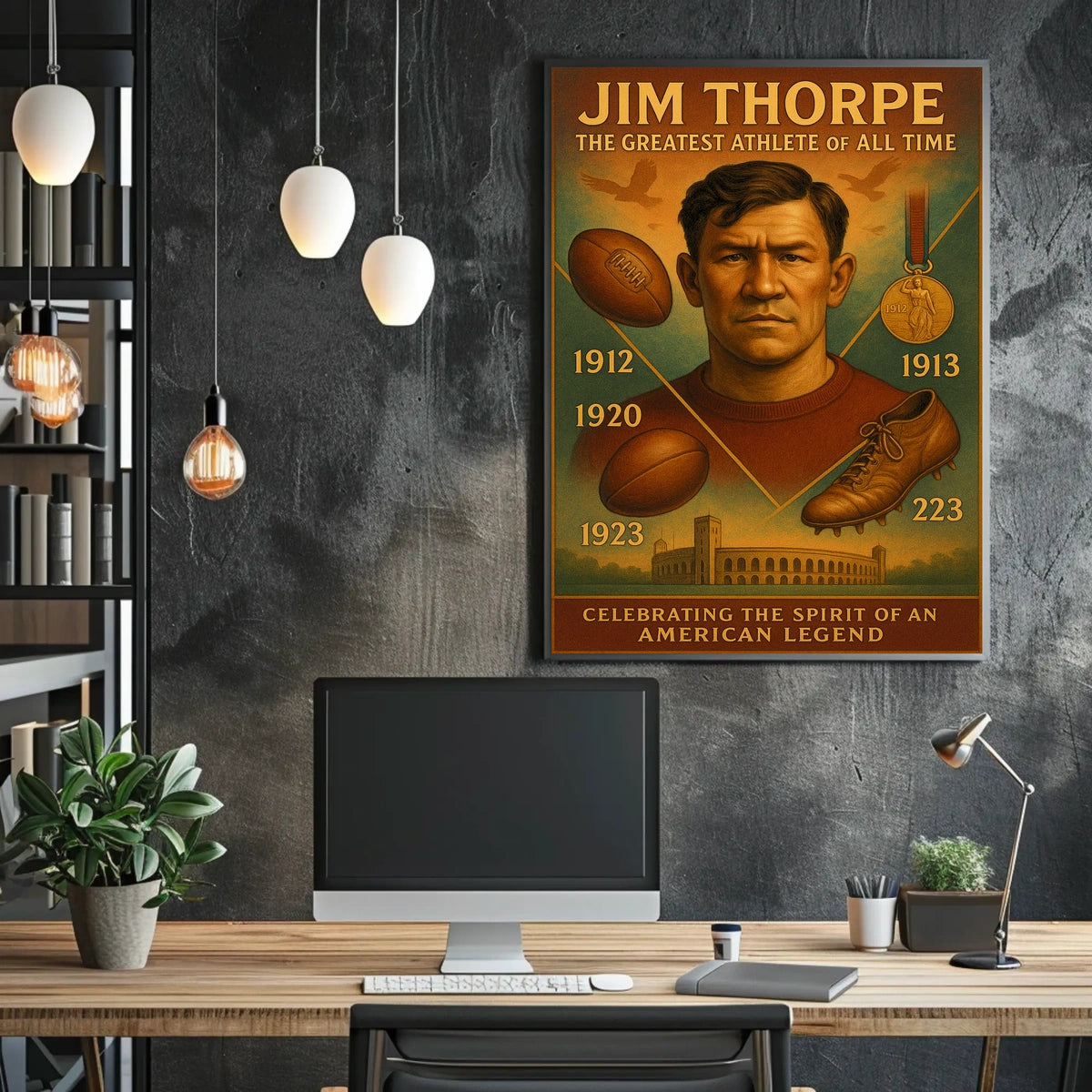 Celebrating Jim Thorpe The Greatest Athlete Jim Thorpe Poster