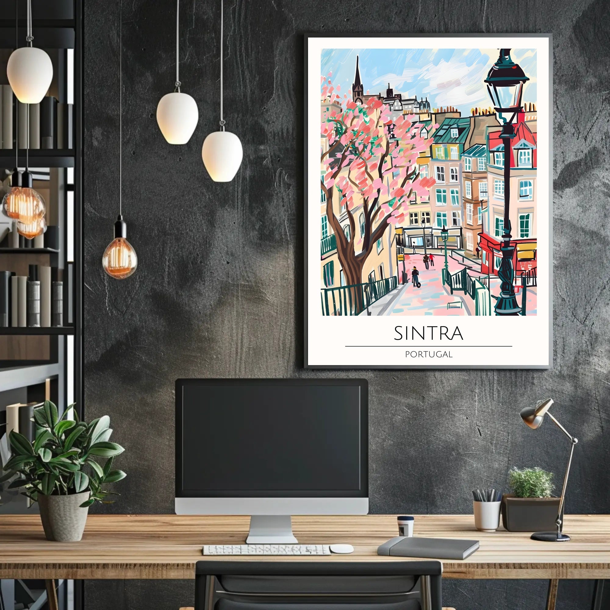 Charming Streets of Sintra Poster PosterGoat