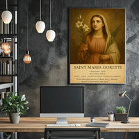 Saint Maria Goretti Religious Heritage Tribute Poster