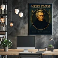Andrew Jackson Presidential Legacy Poster For History Fans