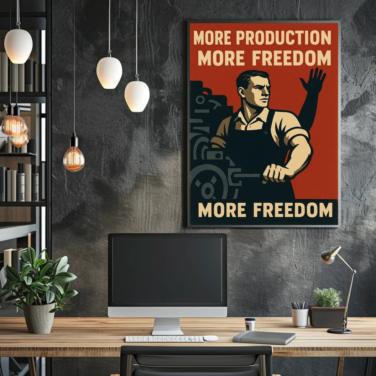 More Production, More Freedom Poster