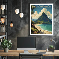 American Samoa National Park Travel Poster Print