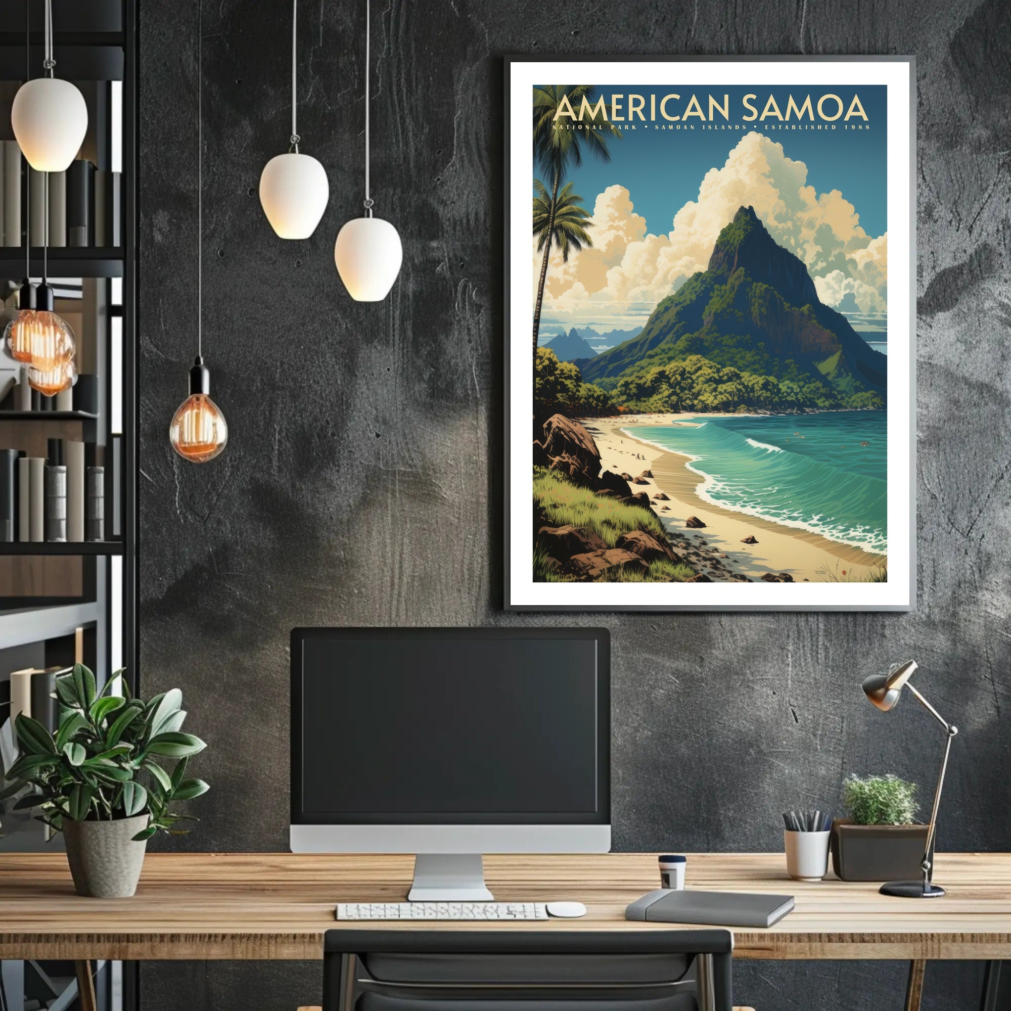 American Samoa National Park Travel Poster Print