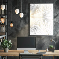 Vintage Cityscape Skyscrapers Art Deco Poster