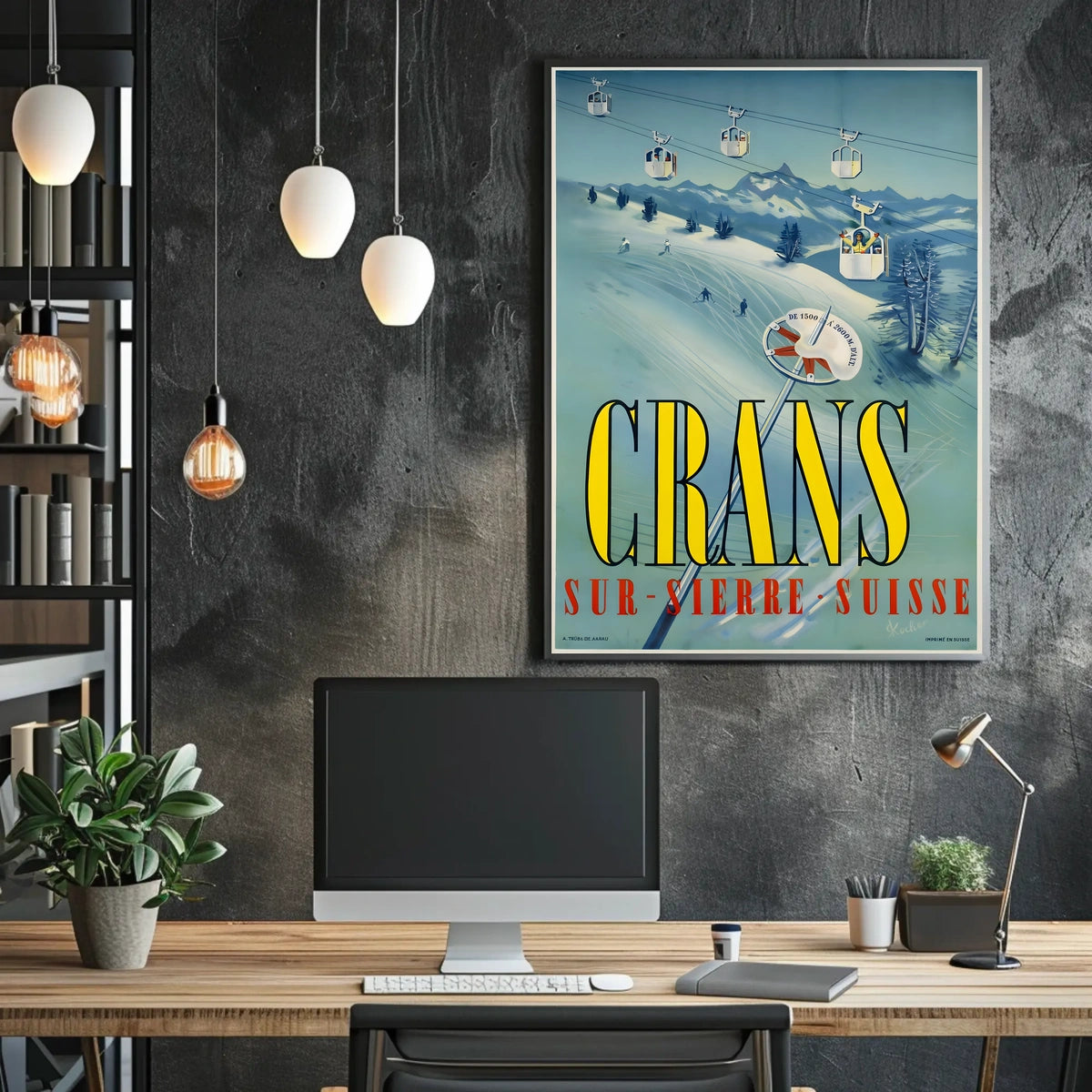 Crans-Sur-Sierre Ski Resort Poster