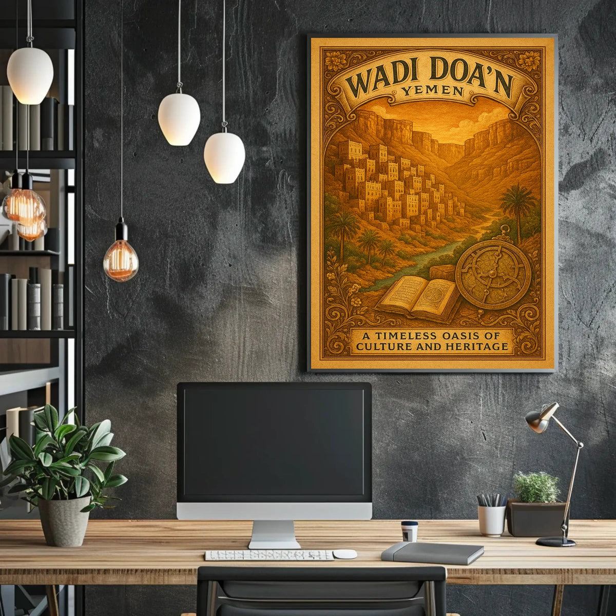 Wadi DoaN, Yemen A Timeless Oasis Poster