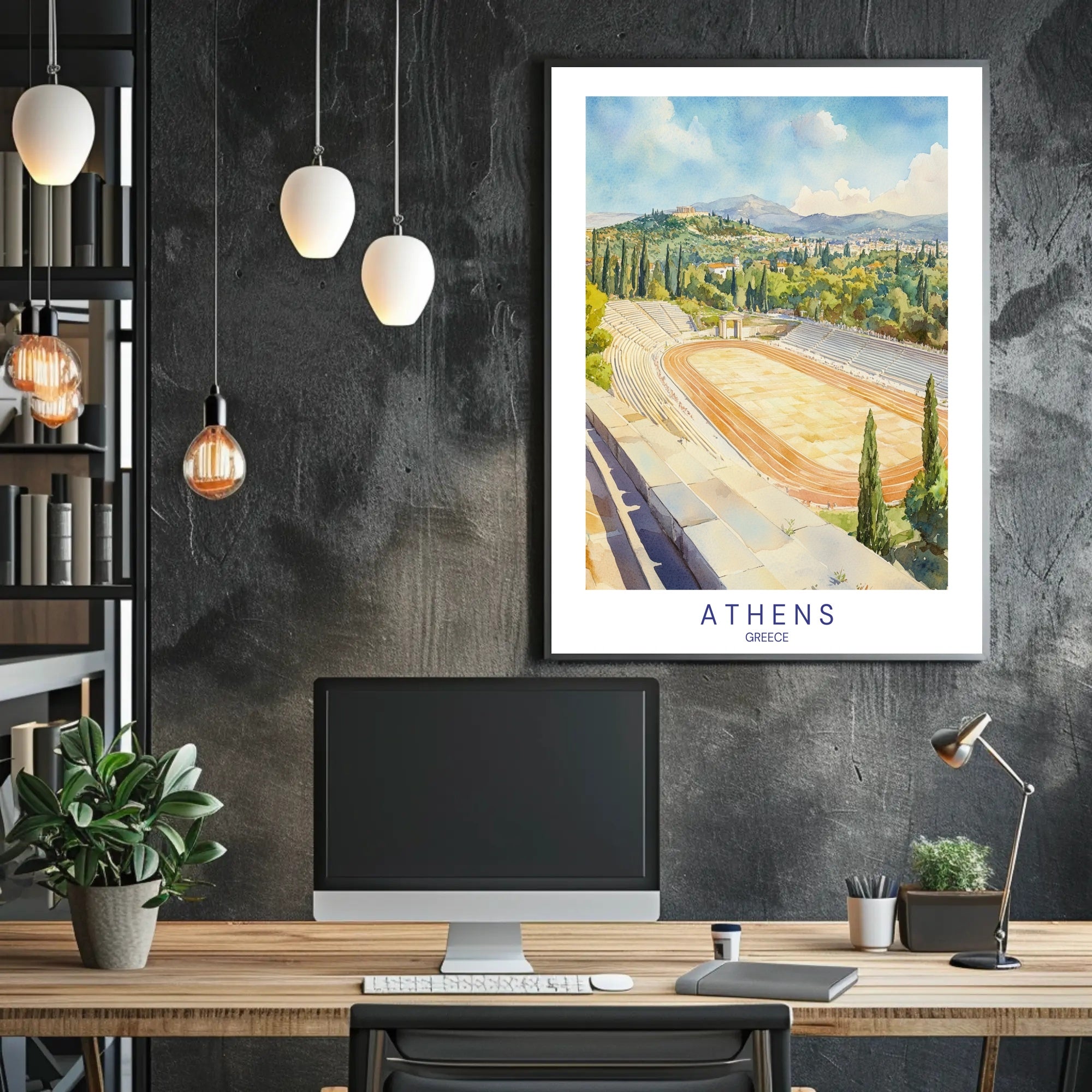 Athens Stadium Panorama Poster PosterGoat