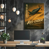 Curtiss-Wright XP-55 Ascender Iconic WWII Era Poster