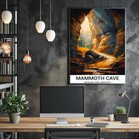 Mammoth Cave Vintage National Park Adventure Poster
