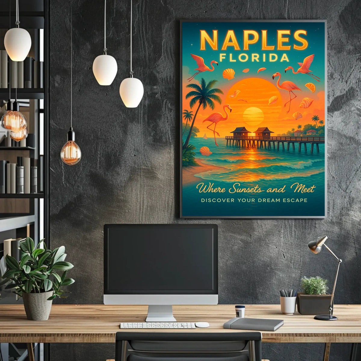 Naples, Florida Where Sunsets and Meet Poster