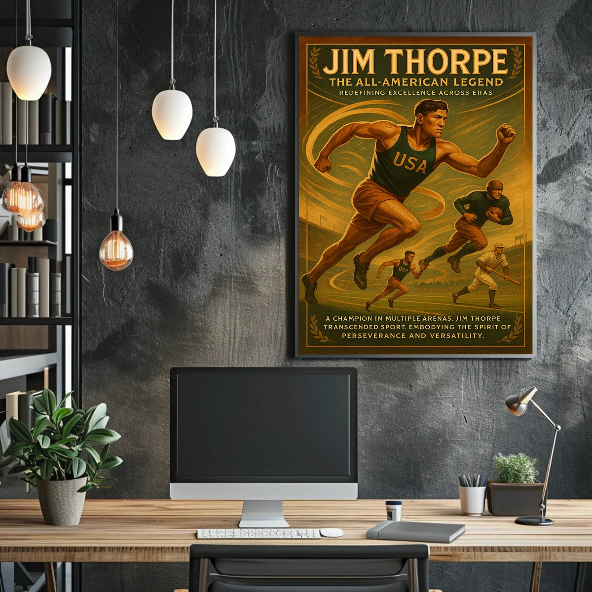 Jim Thorpe The All-American Legend Jim Thorpe Poster