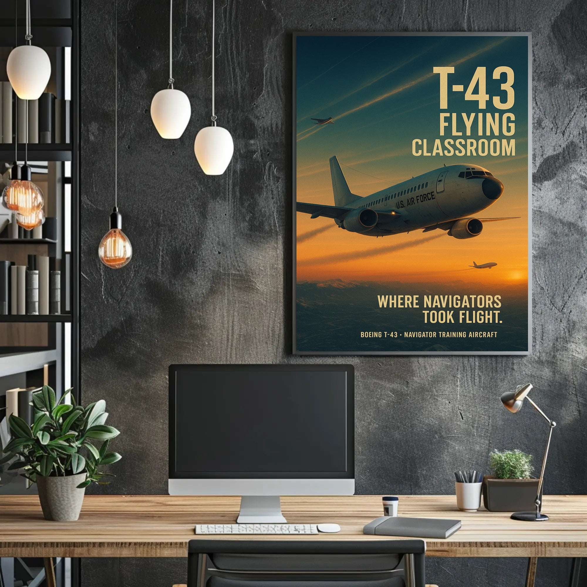 T-43 Flying Classroom U.S. Air Force Aircraft Poster
