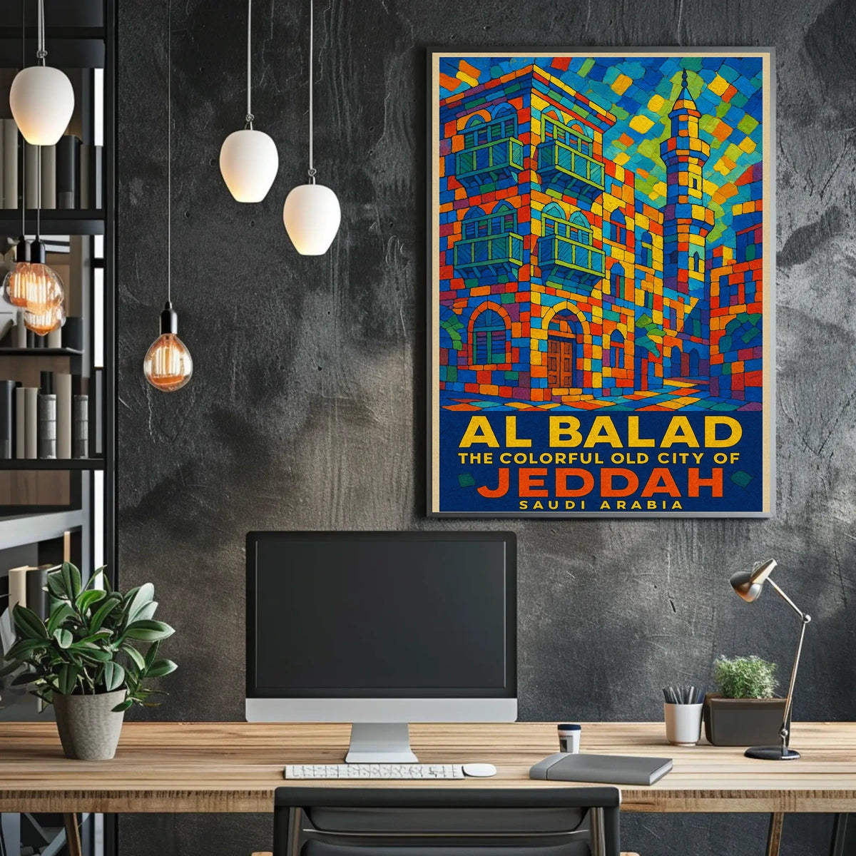 Al Balad The Colorful Old City Of Poster