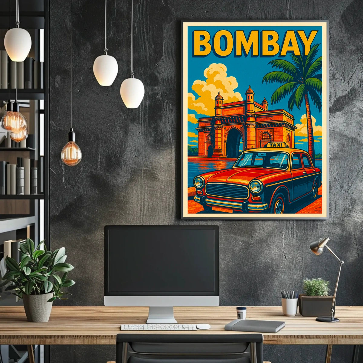 Bombay Vintage Travel Vintage Poster