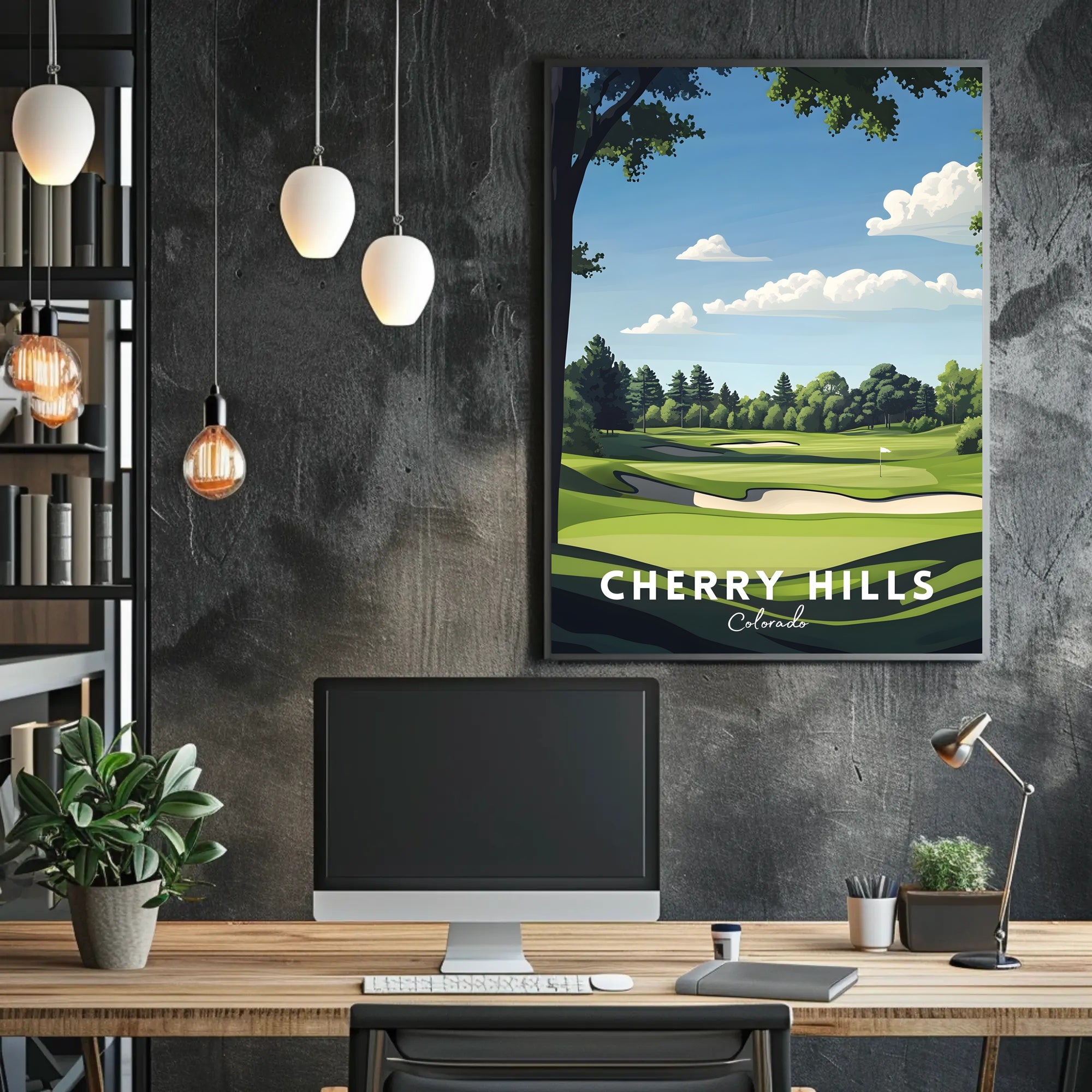 Cherry Hills Golf Course Scenic Sports Poster