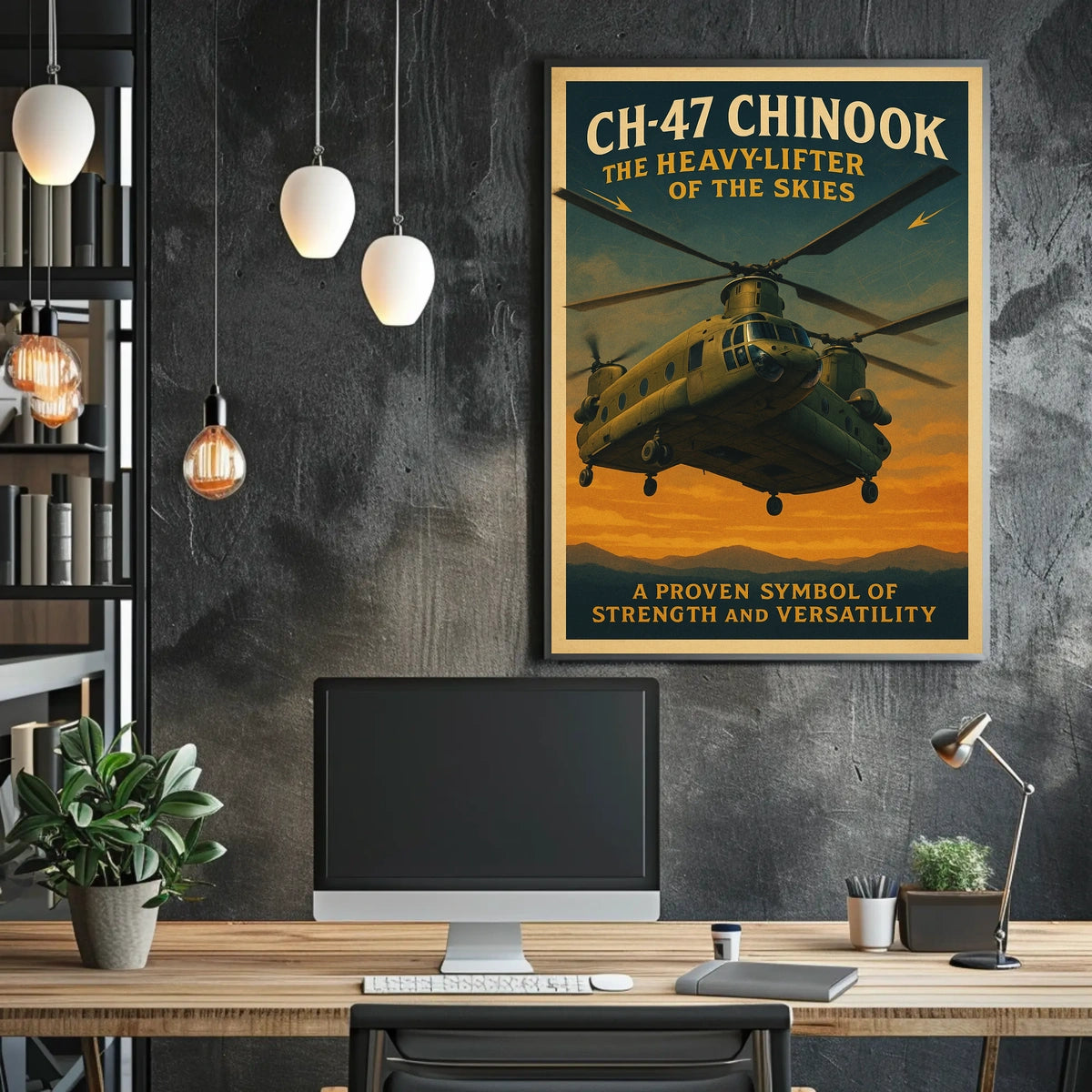 CH-47 Chinook Heavy-Lifter of the Skies Poster