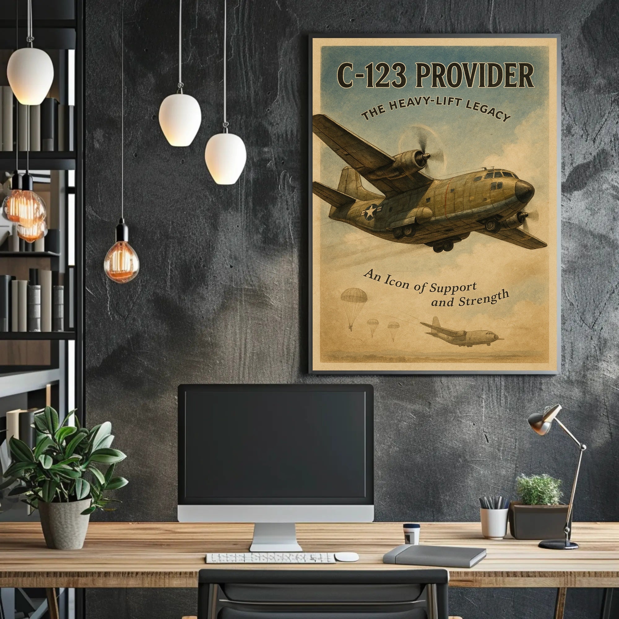 C-123 Provider Heavy-Lift Legacy Poster PosterGoat