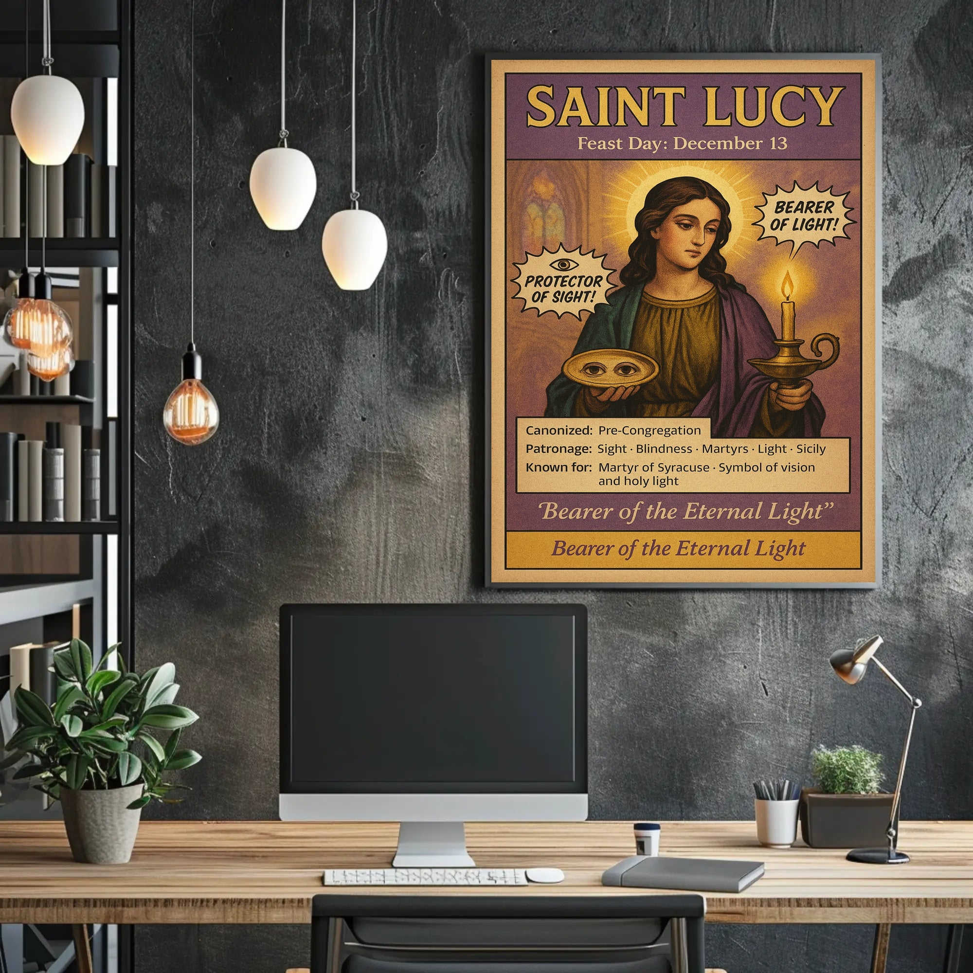 Saint Lucy Bearer of Light Poster